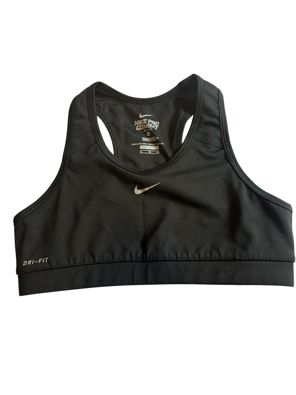 Nike Pro Combat Dri-FIT Compression Sports Bra Size XL